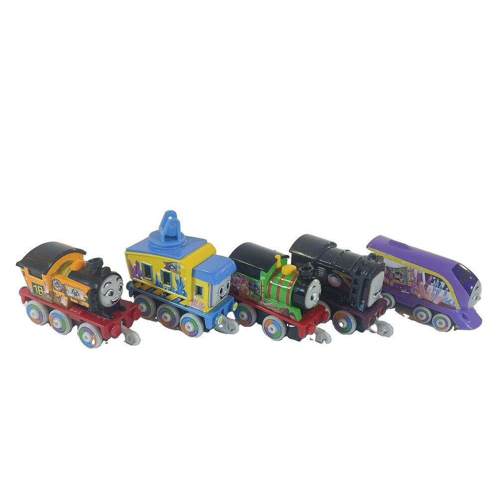 Thomas And Friends Diecast Metal Trains Lot Rainbow Push Along Tracks